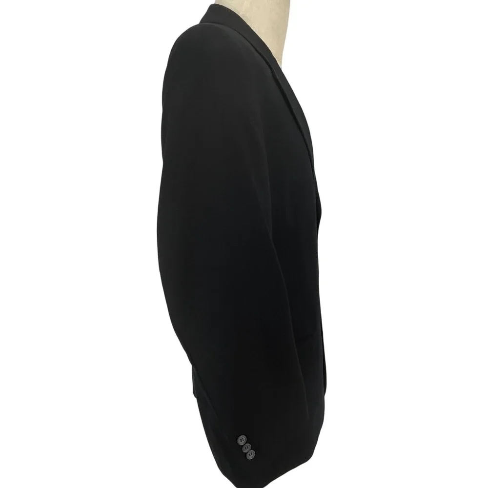 Vtg Jos A Bank Blazer Mens 42R Wool 3 Button Navy‎ Sport Coat Jacket Tailored